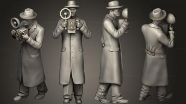 Figurines of people photographers1 3d model